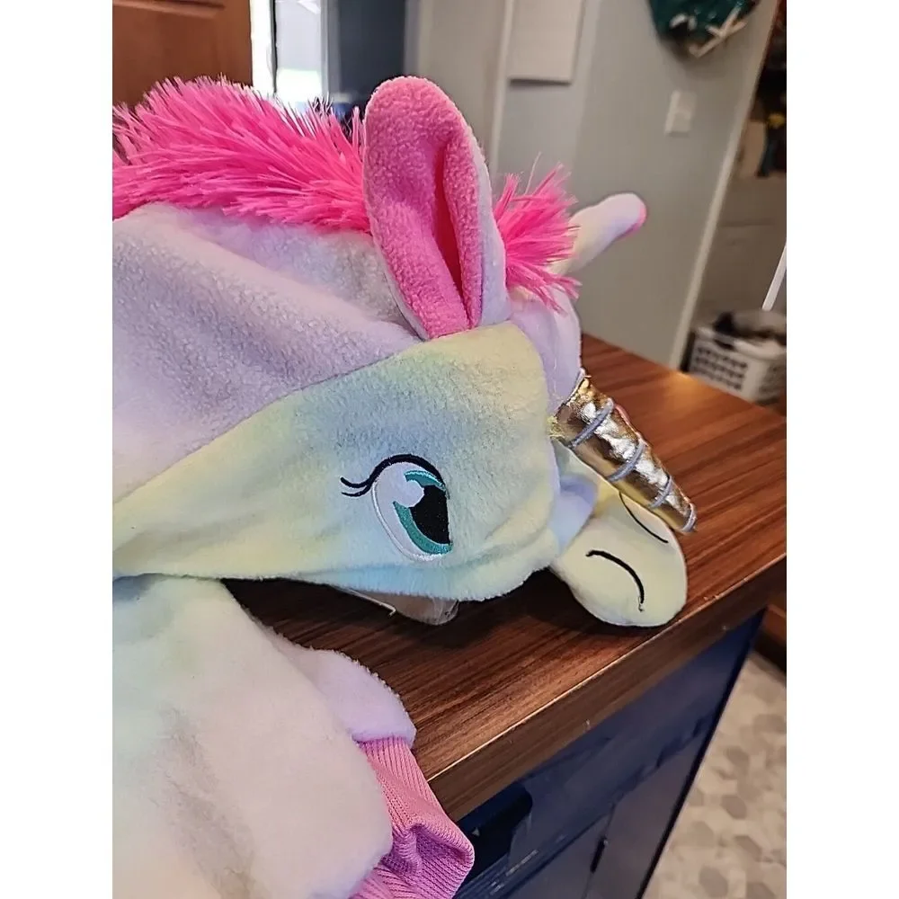 Childs M Pastel Unicorn Costume w Pockets Halloween, Dress up,‎ Party, Cosplay